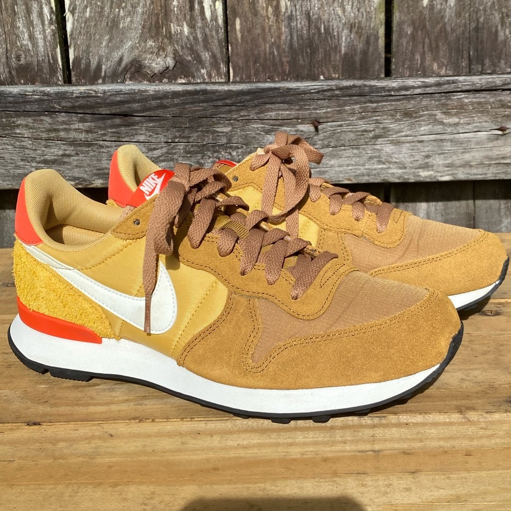 Nike Internationalist Bronze and Orange Women’s Sneaker